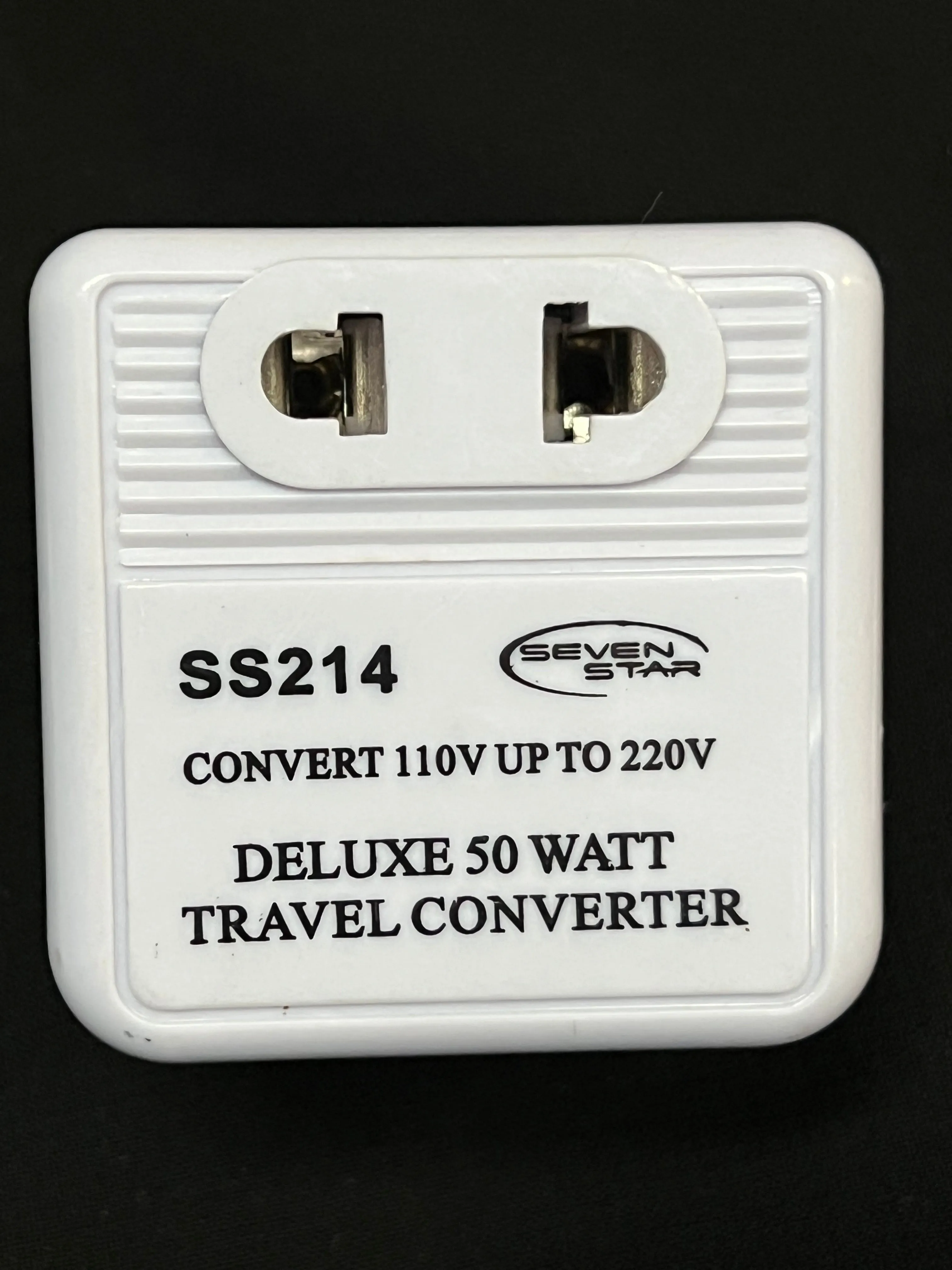 110 Volts to 220 Volts Converter or Adapter - Brand: "Seven Star"