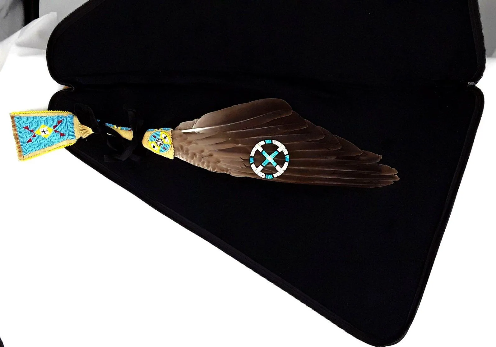 27 Inch Fan Case - Travois Tipi Berry