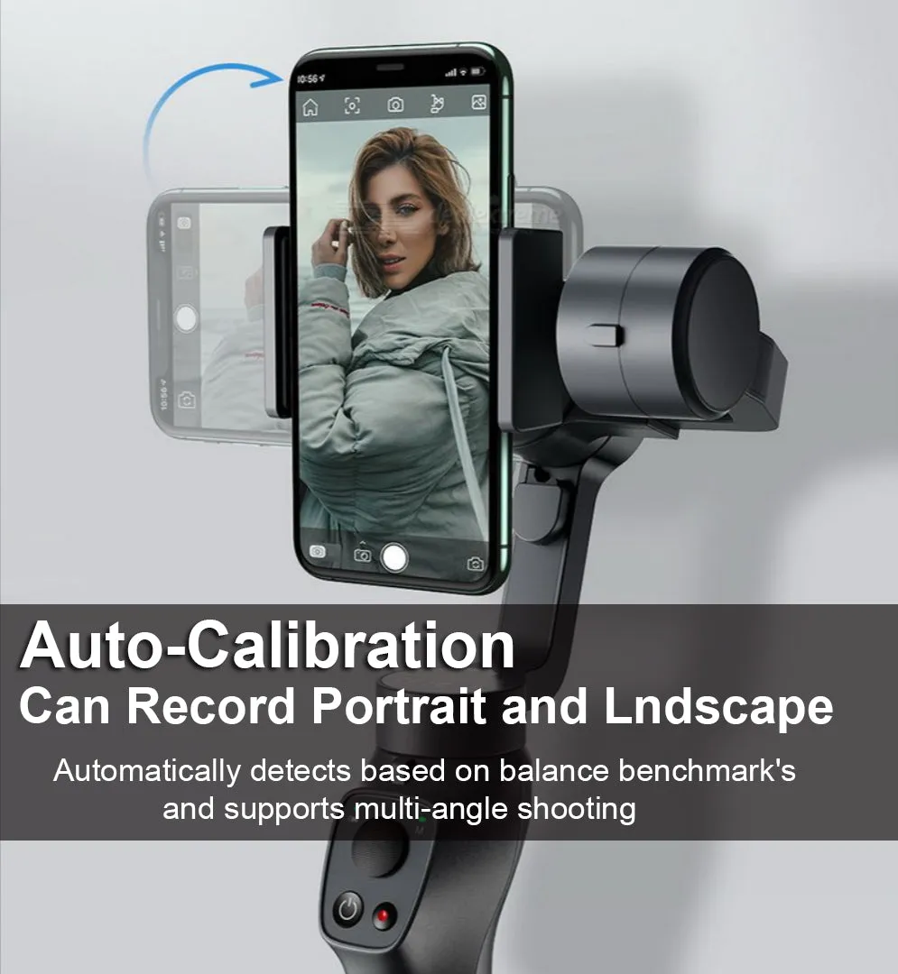 3-Axis Smartphone Gimbal Handheld Stabilizer Vlog Youtuber Smart Face tracking - #MOBIL-31100