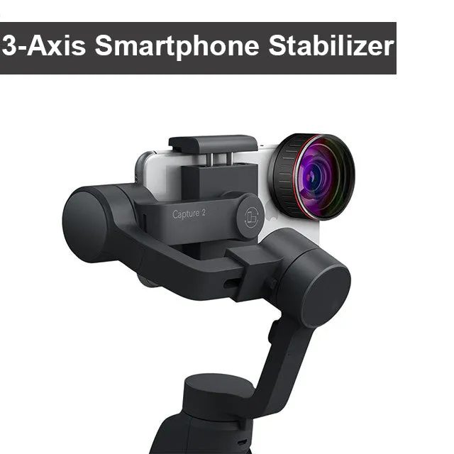 3-Axis Smartphone Gimbal Handheld Stabilizer Vlog Youtuber Smart Face tracking - #MOBIL-31100