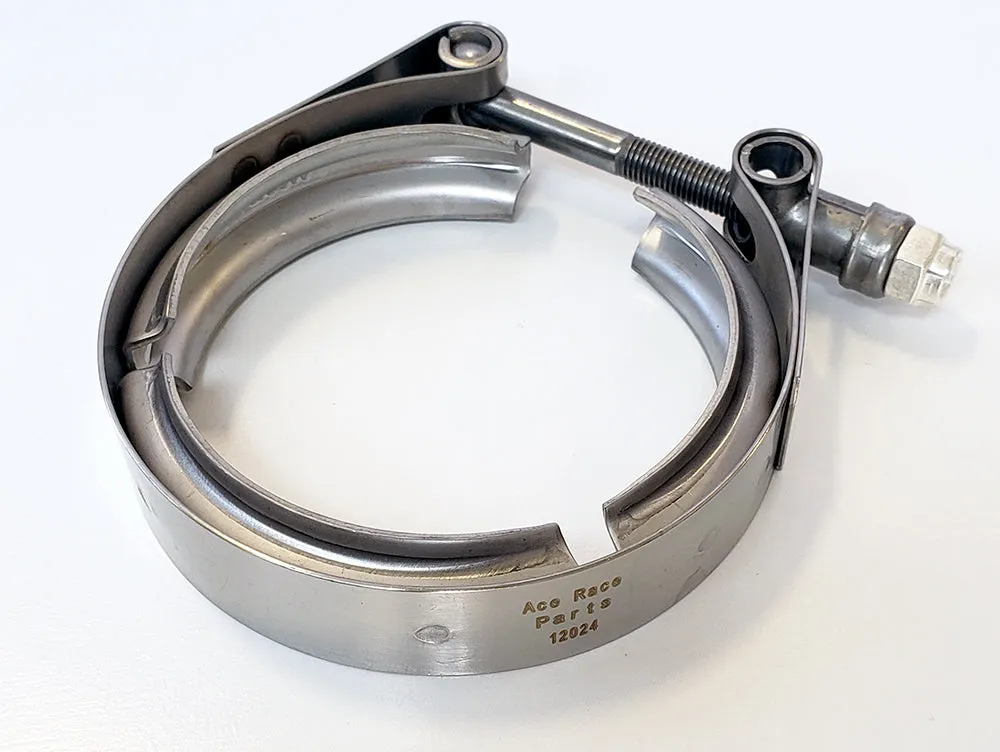 3.500" V-Band Clamp (for 4.232" OD Aluminum and Stainless Flanges) - 304 Stainless