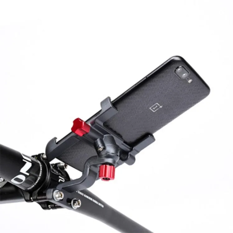 360 Rotate Eagle Claw Bionic Bike Phone Holder Mount Aluminum Bicycle Motocycle Handlebar Cellphone Stand Bracket(Black)