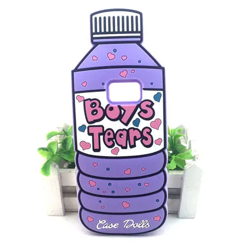 3d Boy tears phone bottle/ lick me case iPhone Samsung