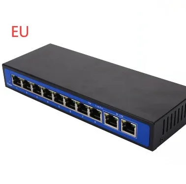 8 2 power 10 port 100M POE switch wireless AP 48V external power supply