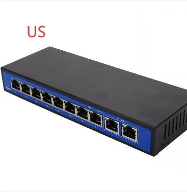 8 2 power 10 port 100M POE switch wireless AP 48V external power supply