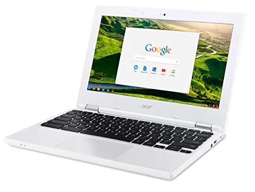 Acer Chromebook CB3-131-C3SZ 11.6-Inch Laptop (Intel Celeron N2840 Dual-Core Processor,2 GB RAM,16 GB Solid State Drive,Chrome), White