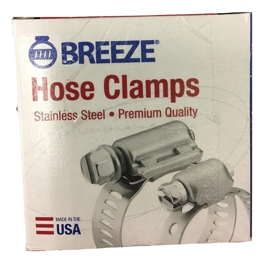 Aero-Seal Breeze Constant Torque Liner Clamp with Stainless Screw Range: 2-1/16" - 3" CT-9440B | 10 PACK