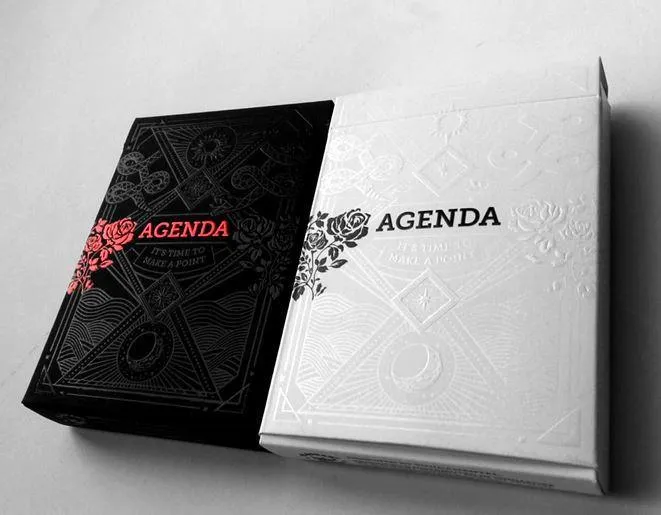 Agenda Playing Cards White Edition