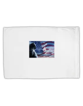 All American Cat Standard Size Polyester Pillow Case by TooLoud