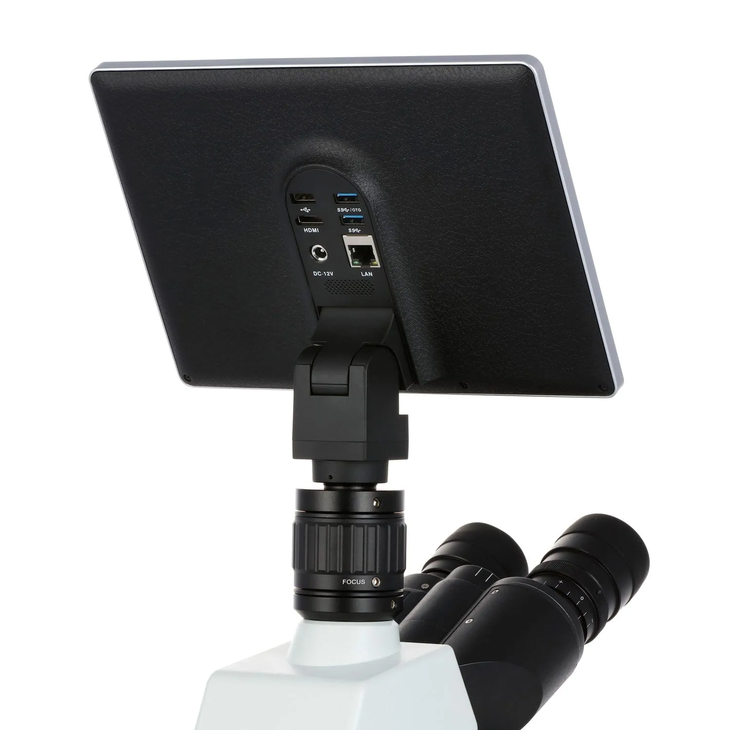 AmScope T800 Series High-Performance Biological Trinocular Compound Microscope   10.5" Touchscreen 8MP Imaging System