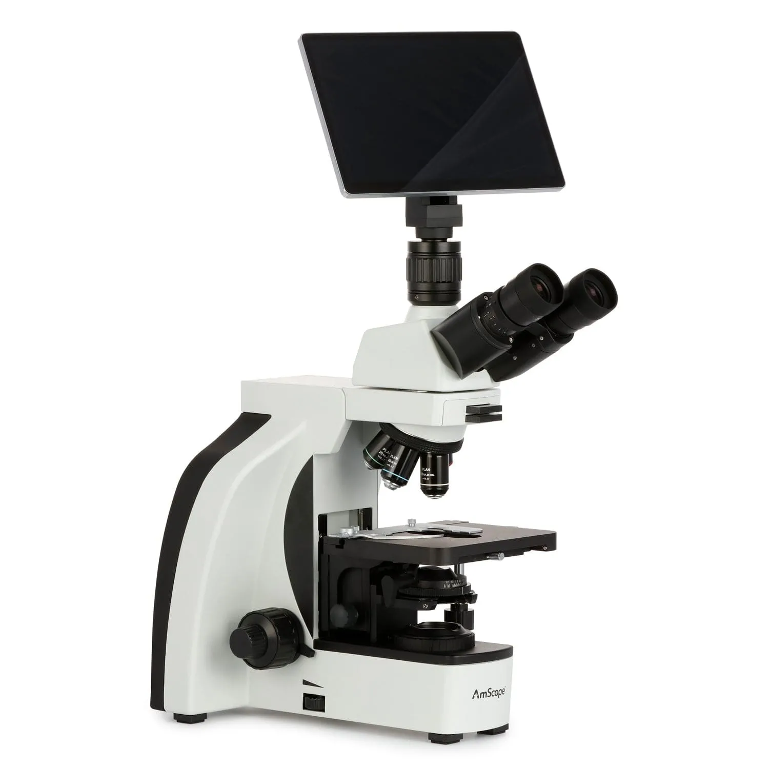 AmScope T800 Series High-Performance Biological Trinocular Compound Microscope   10.5" Touchscreen 8MP Imaging System