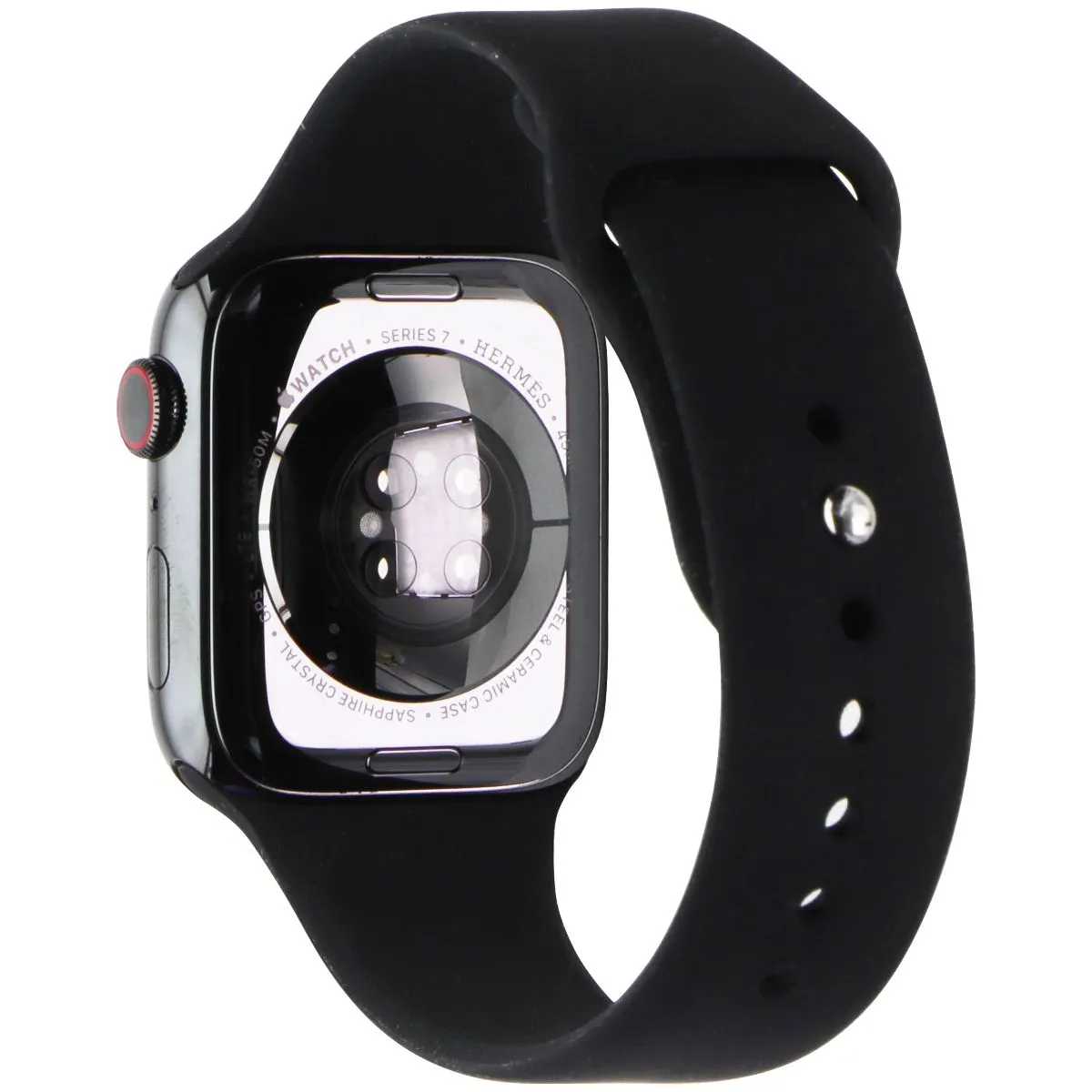 Apple Watch HERMES Series 7 (GPS   LTE) A2477 45mm Space Blk SS/Black Sp Band