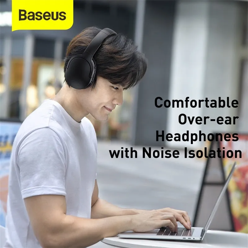 Baseus D02 Pro Wireless Headphones Sport Bluetooth 5.3 Earphone Handsfree Headset