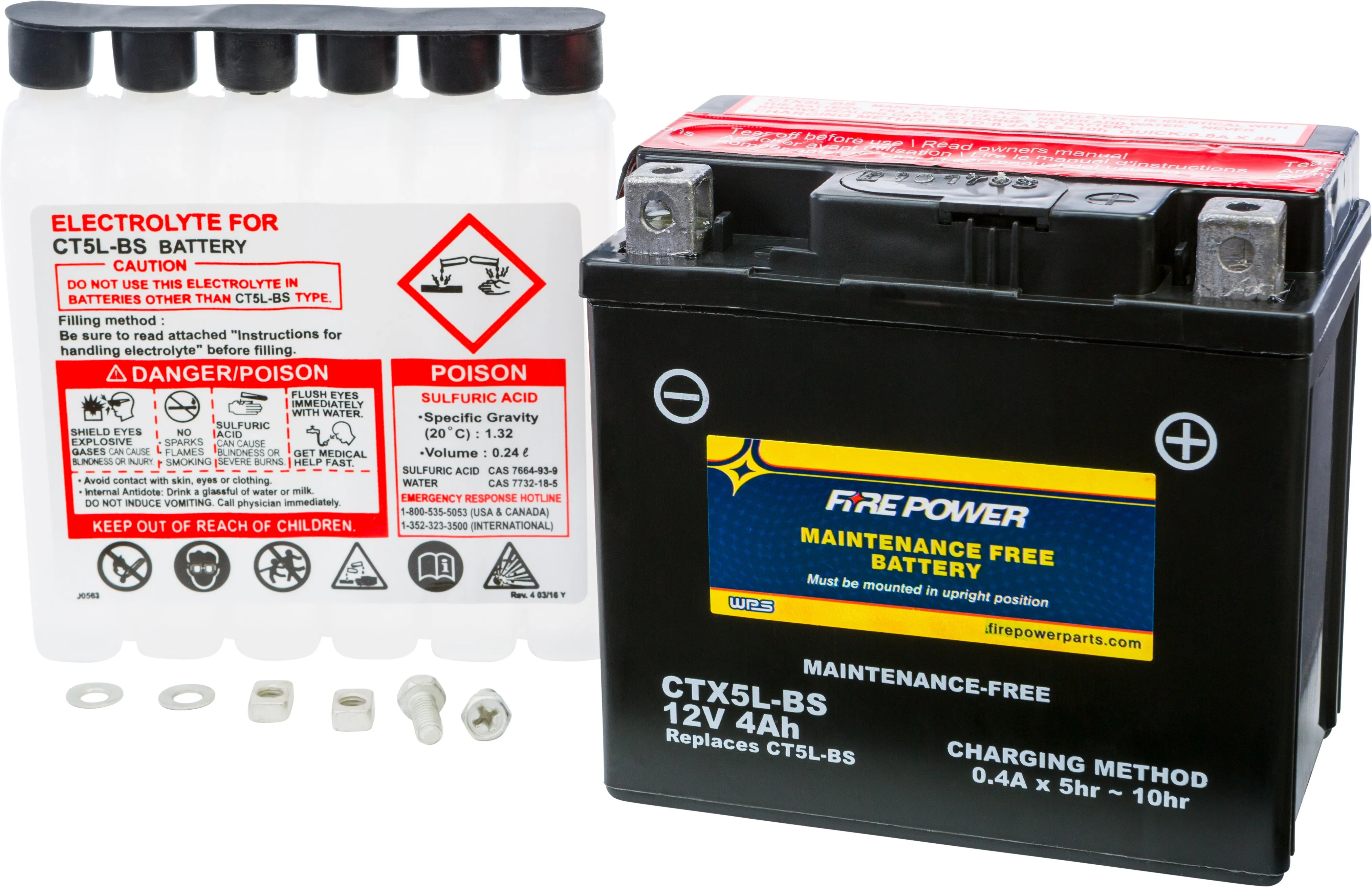 BATTERY CTX5L-BS MAINTENANCE FREE