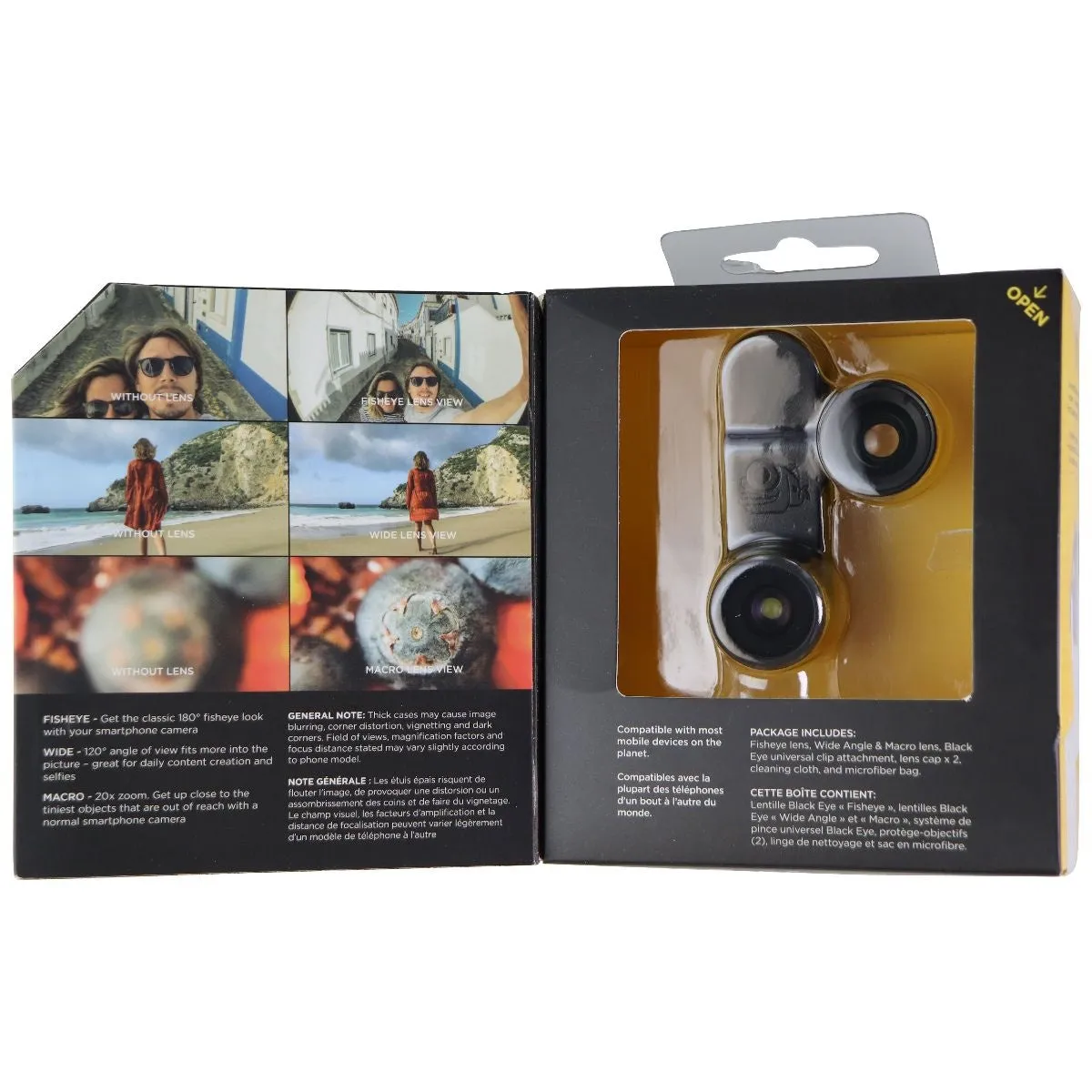 Black Eye Universal Smartphone Camera Lens (3-Pack / G4)