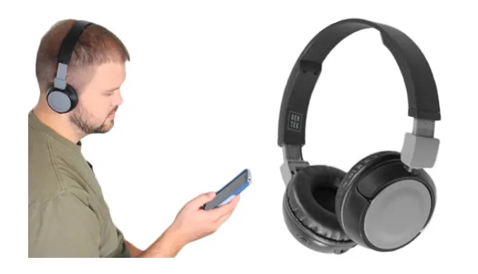 Bluetooth H3 Collapsible Wireless Headphones w/ Built-In Mic - Ships Same/Next Day!