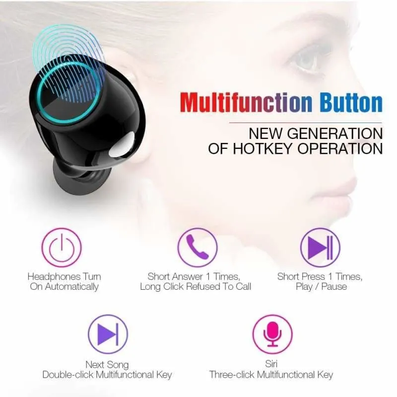 Bluetooth TWS Earbuds Wireless Earphones