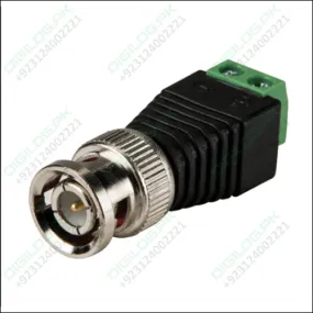 Bnc Connector Two-wire Bnc-free Solder Video Cable Adapter Network Video Bnc Male Green End