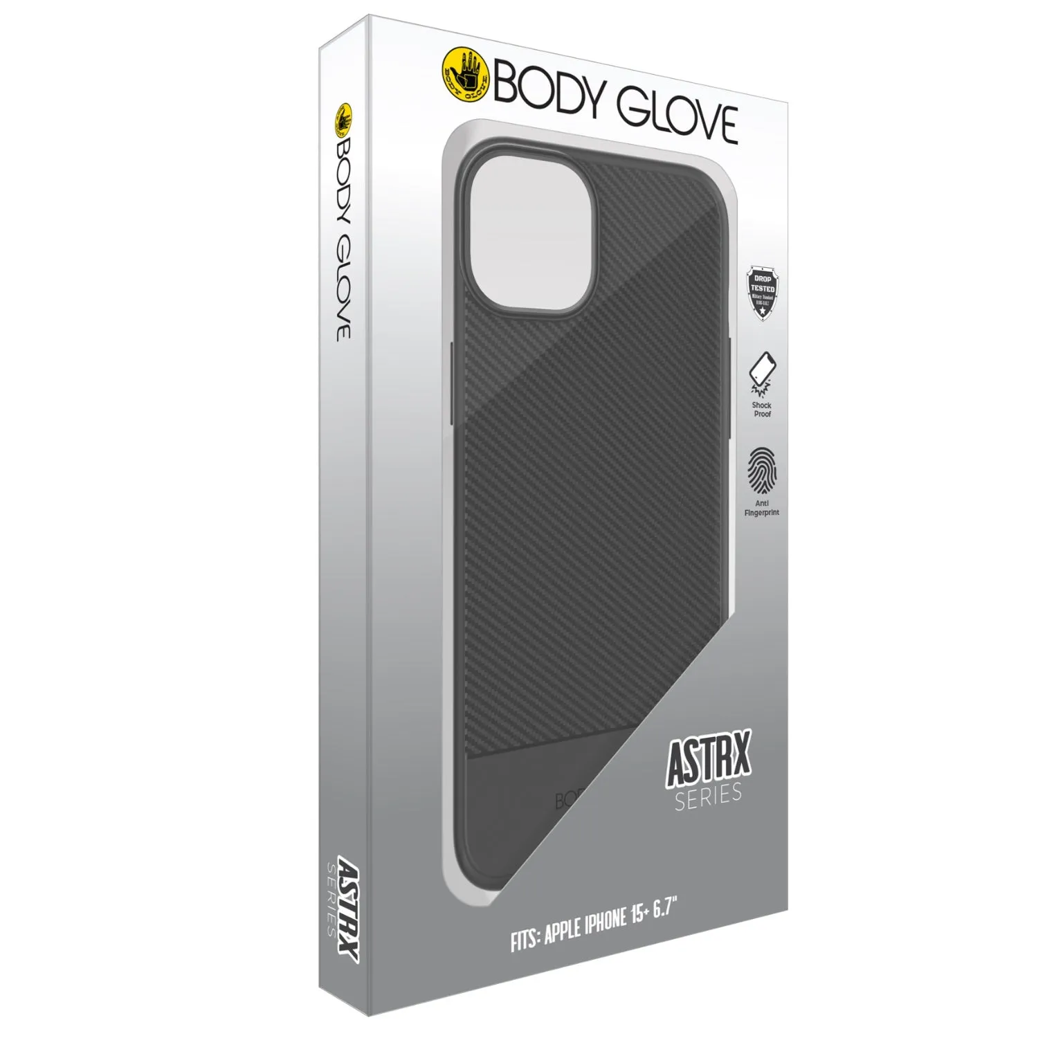 Body Glove Astrx Case - Apple iPhone 15 Plus - BGAST-IP15P-BK