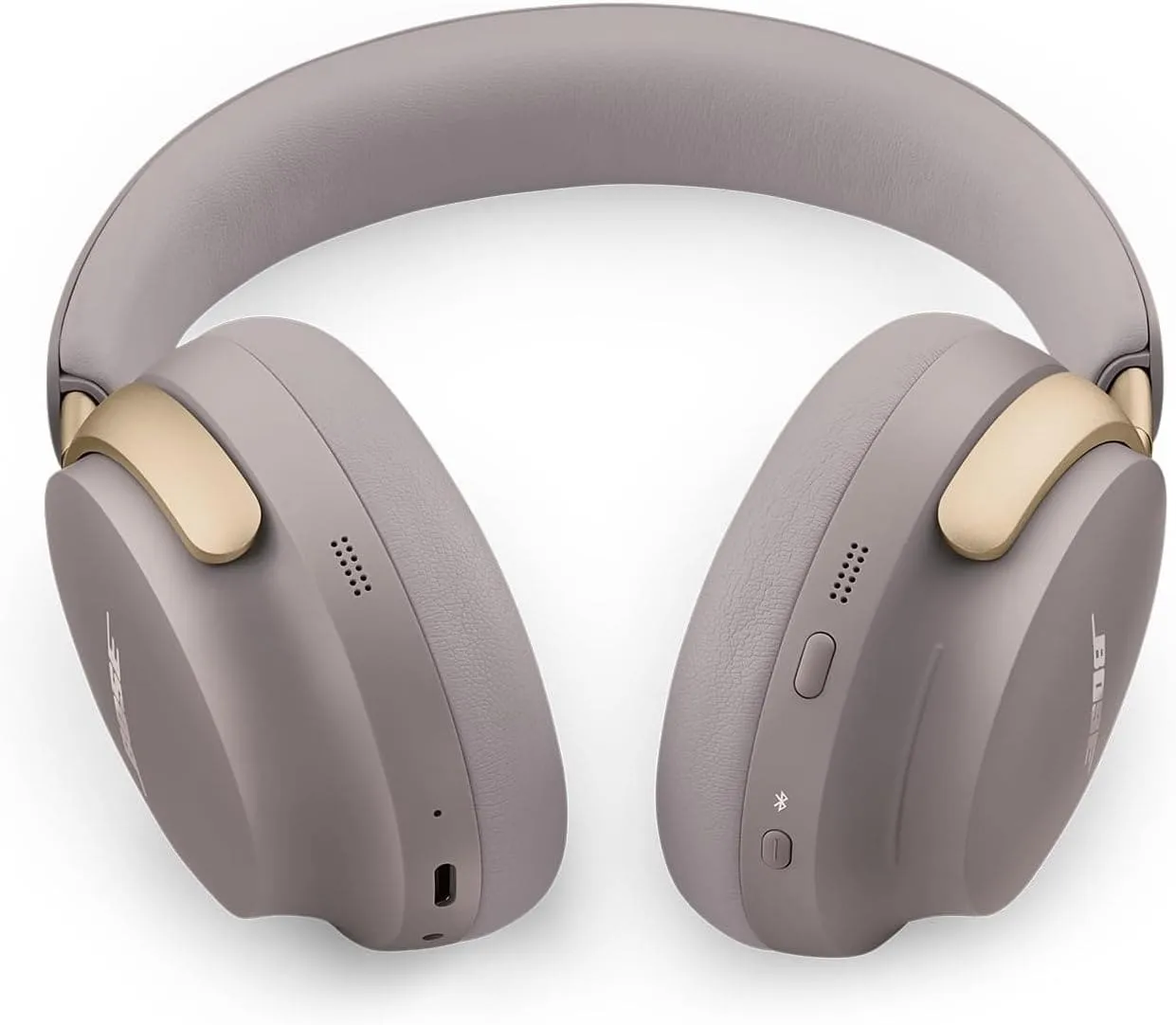 Bose QuietComfort Ultra Wireless Noise Cancelling Headphones with Spatial Audio, 24-Hour Battery, Mic - Sandstone (Limited Edition)