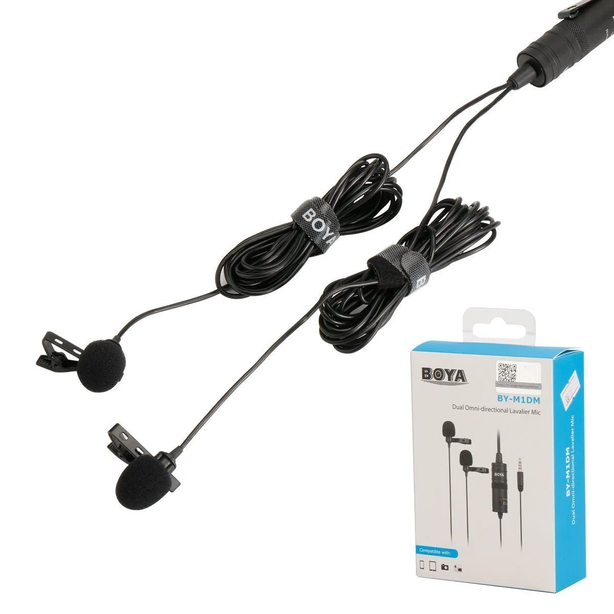 Boya BY-M1DM Dual Omni-directional Lavalier Mic