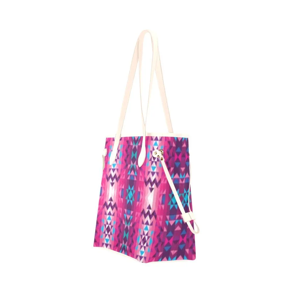 Bright Wave Clover Canvas Tote Bag