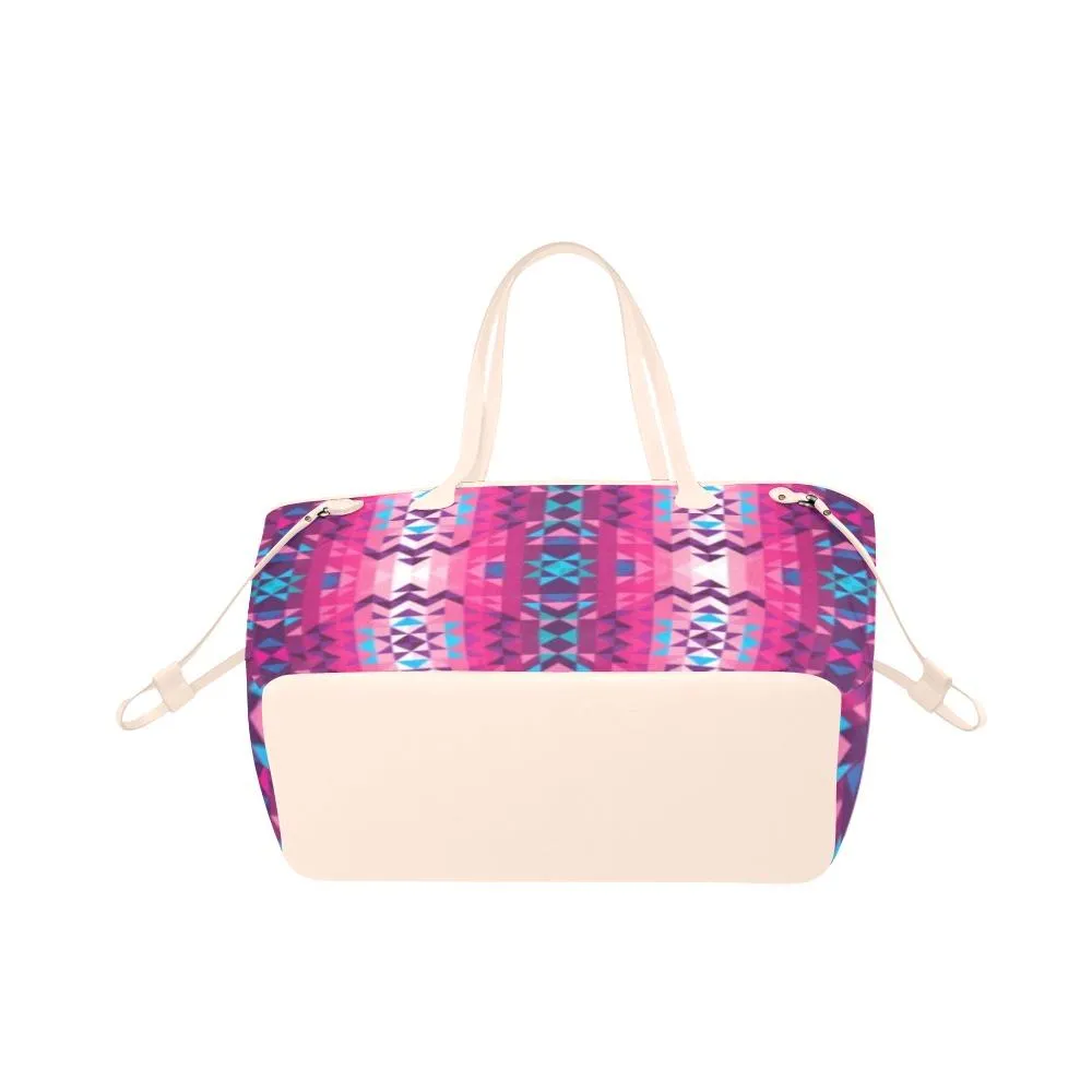 Bright Wave Clover Canvas Tote Bag