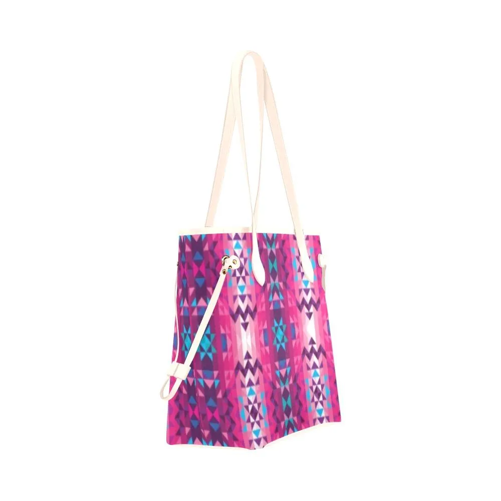 Bright Wave Clover Canvas Tote Bag