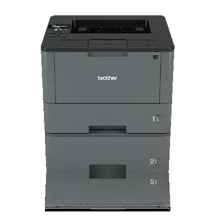 Brother Business Monochrome Laser Printer, 256MB Memory, Ethernet, Wireless, Duplex Printing,  Dual Paper Trays - HL-L5200DWT