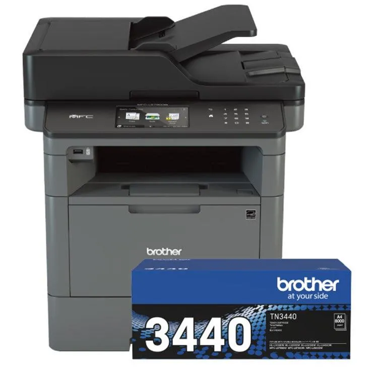 Brother MFC-L5755DW Mono Wireless Laser Multi-Function Printer with TN-3440 Toner Bundle