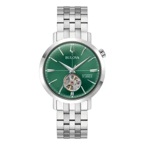 Bulova Gents Classic Green Automatic Watch