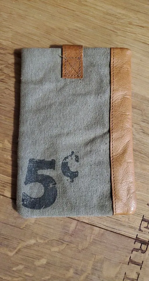 Burlap / Leather Phone Case