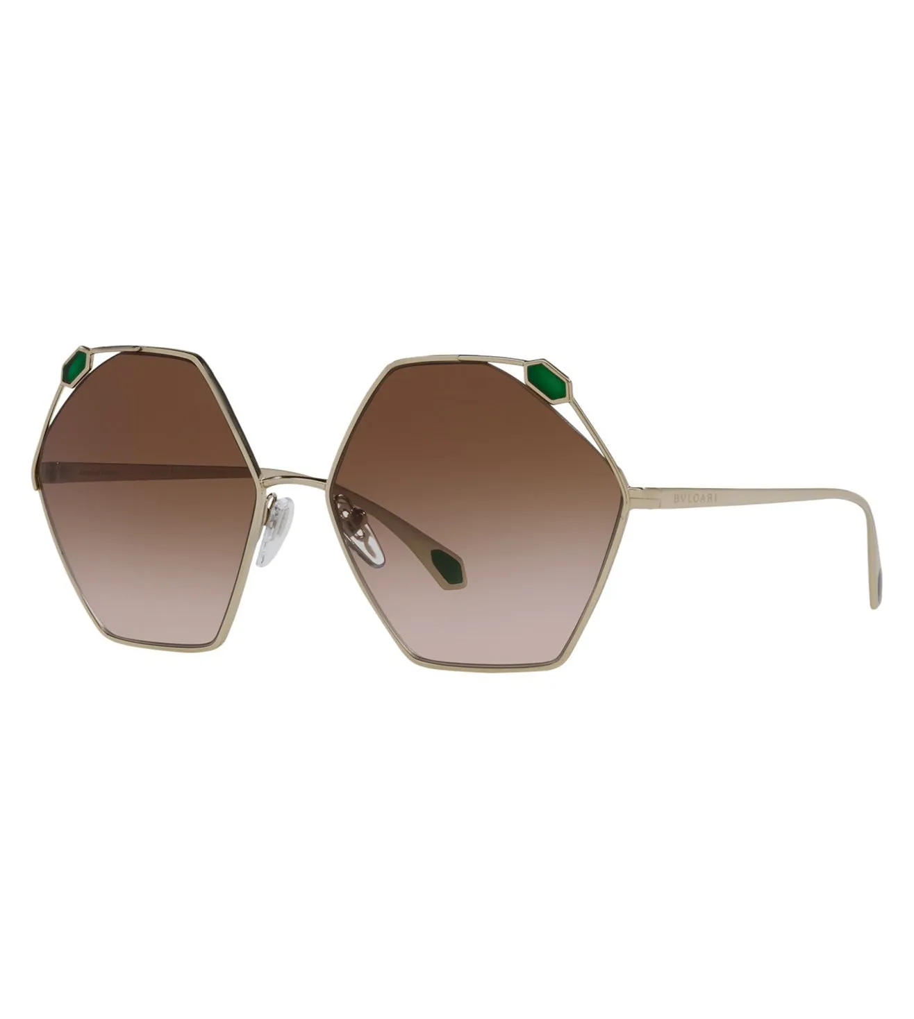 Bvlgari Women's Brown Gradient Geometric Sunglasses