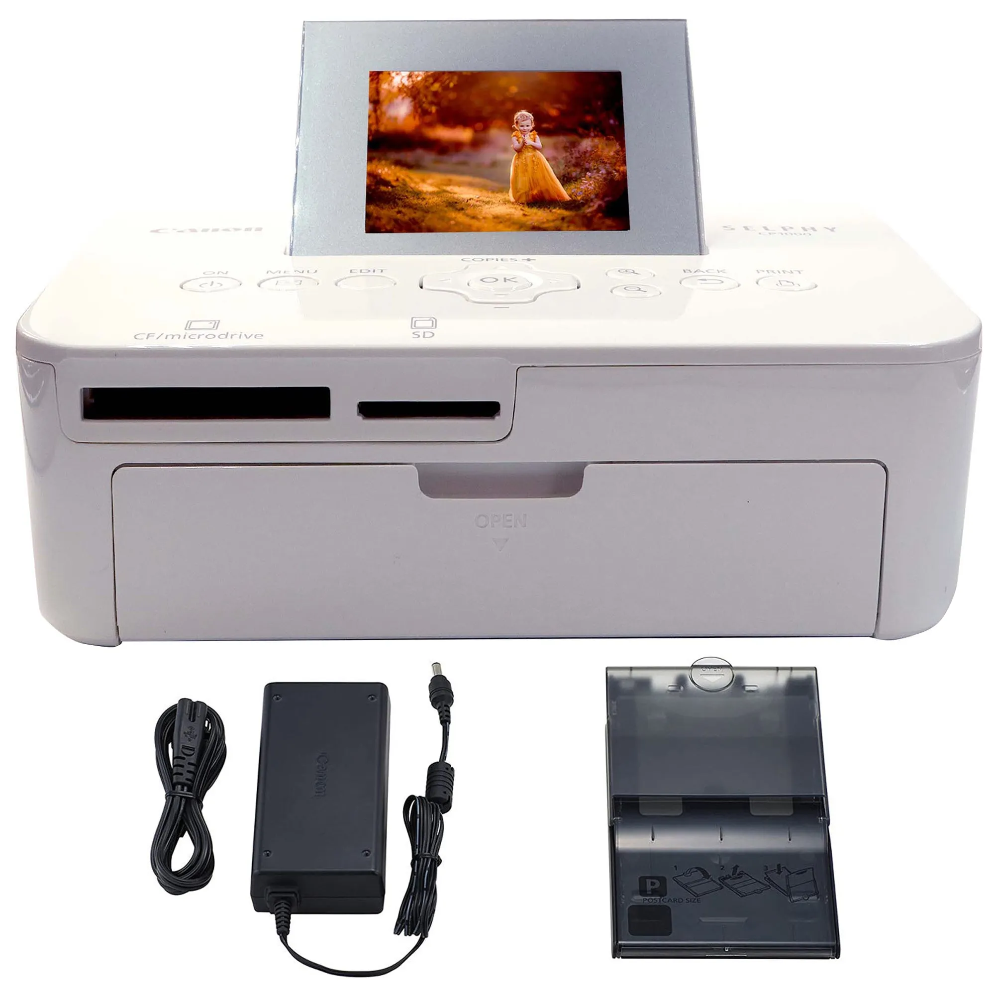 Canon Selphy CP1000 Compact Colored Photo Printer White