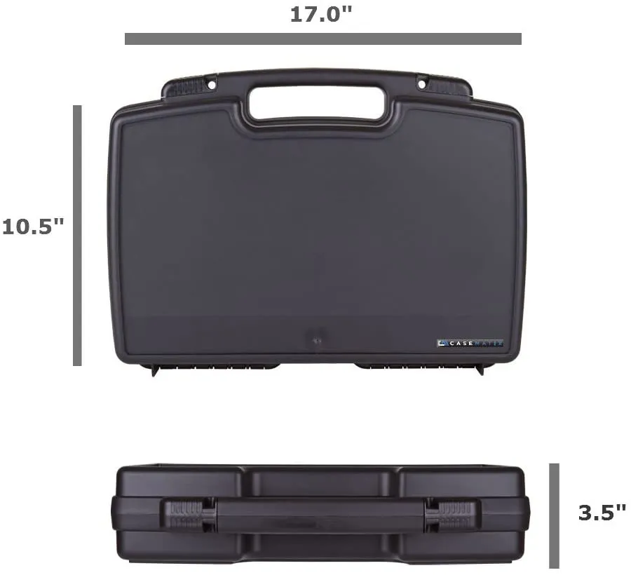 CASEMATIX Travel Case Compatible with Epson WF-100 and WF-110 Wireless Mobile Printer, Ink Cartridges, Power Adapter, Cables