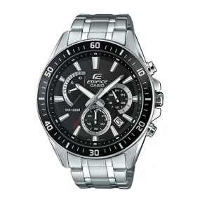 Casio EDIFICE Black and Silver Standard Chronograph Watch EFR-552D-1AVUDF