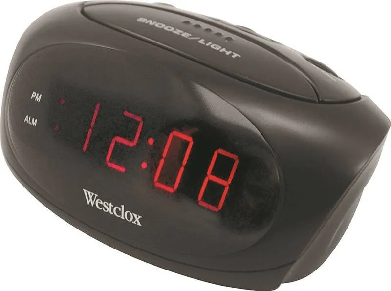 Clock Alarm Led Black .6in