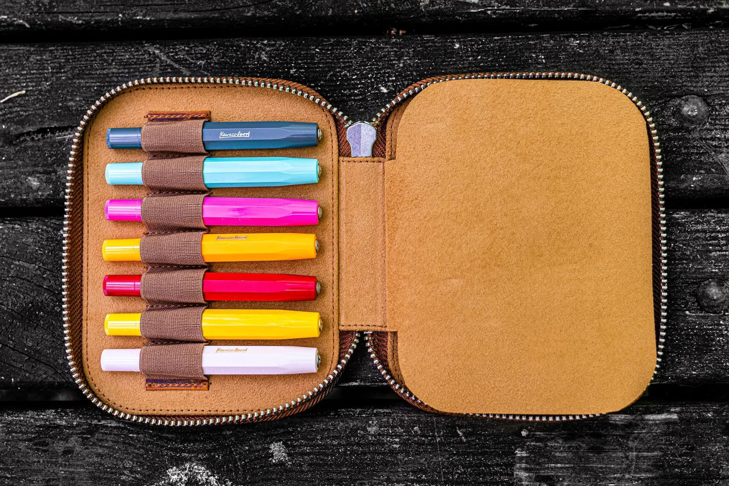 Collector Pen Case for 14 Kaweco Pens - Crazy Horse Brown