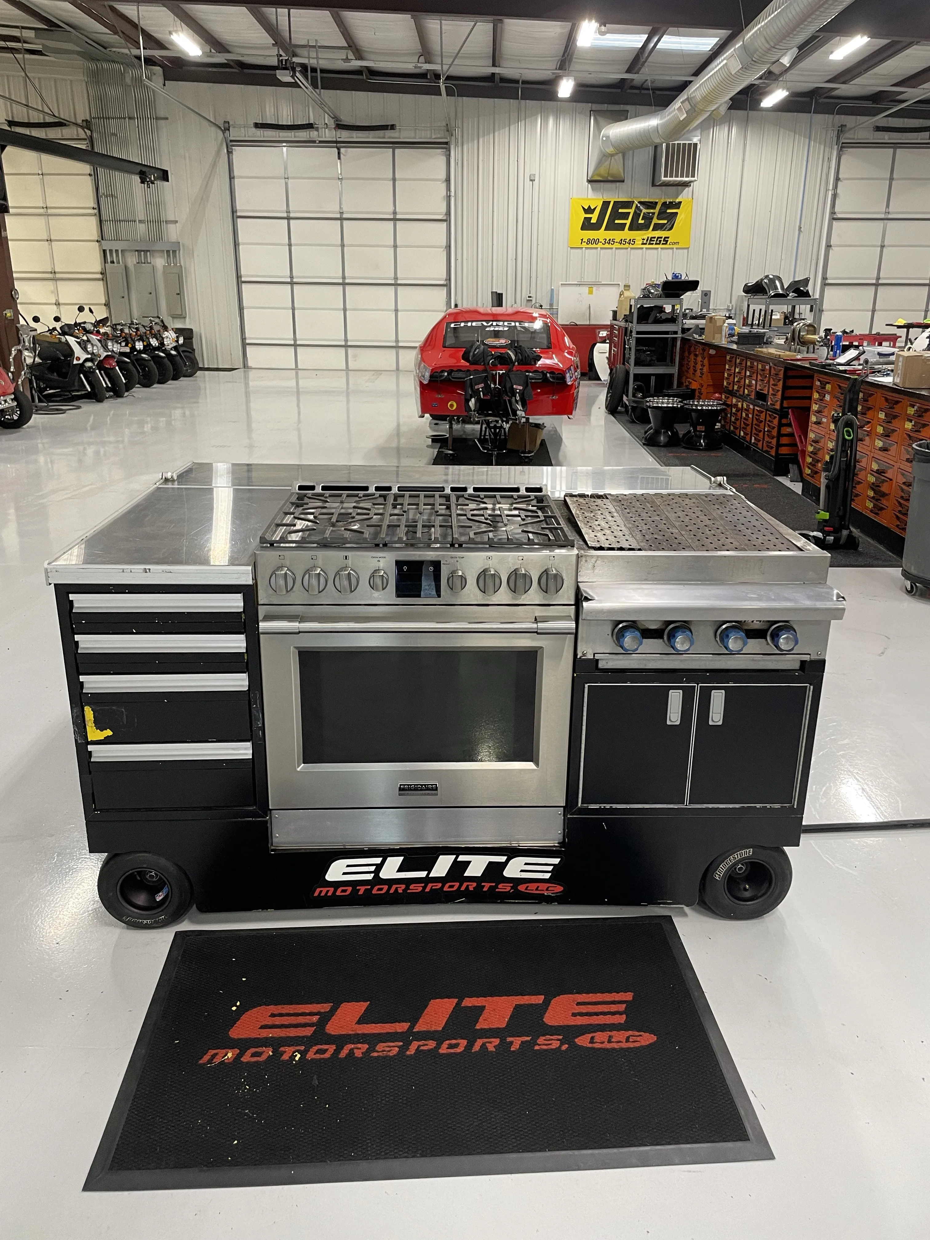 Custom Mobile Cooking Cart