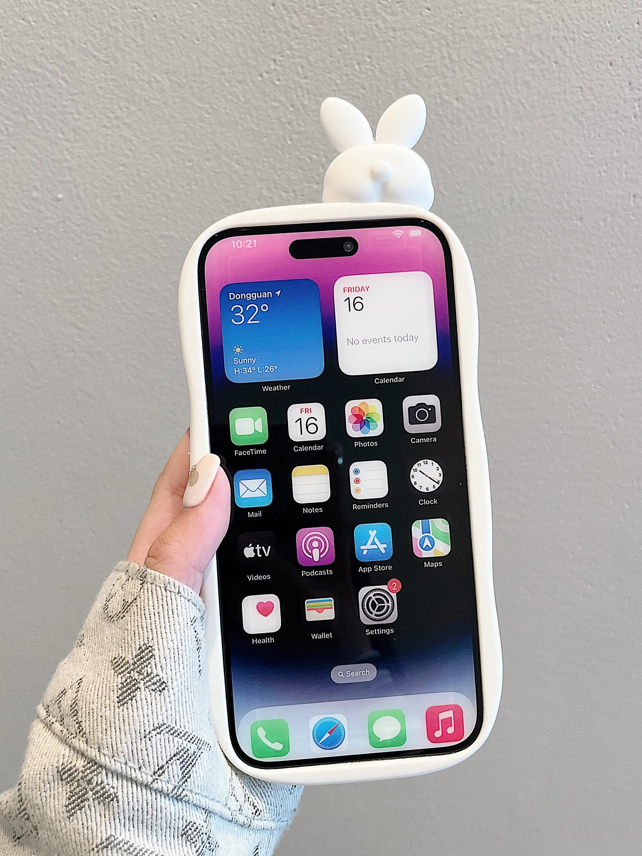 Cute Kawaii Pink & White Bunny Liquid Glitter Design Protective Thick Bulky Shockproof iPhone Case for iPhone 11 12 13 14 15 Pro Max Case