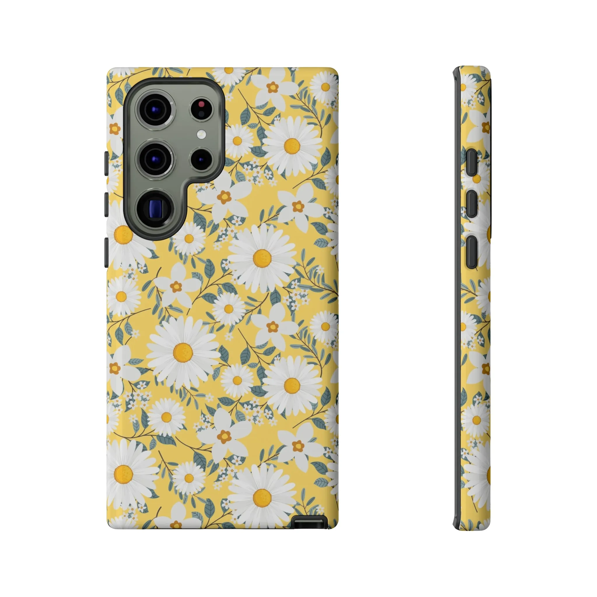 Daisy Iphone 14 13 12 Pro Case, Yellow Flowers Floral Cute Aesthetic Tough Cases 11 8 Plus X XR XS Max Pixel Galaxy S23 s22 Phone