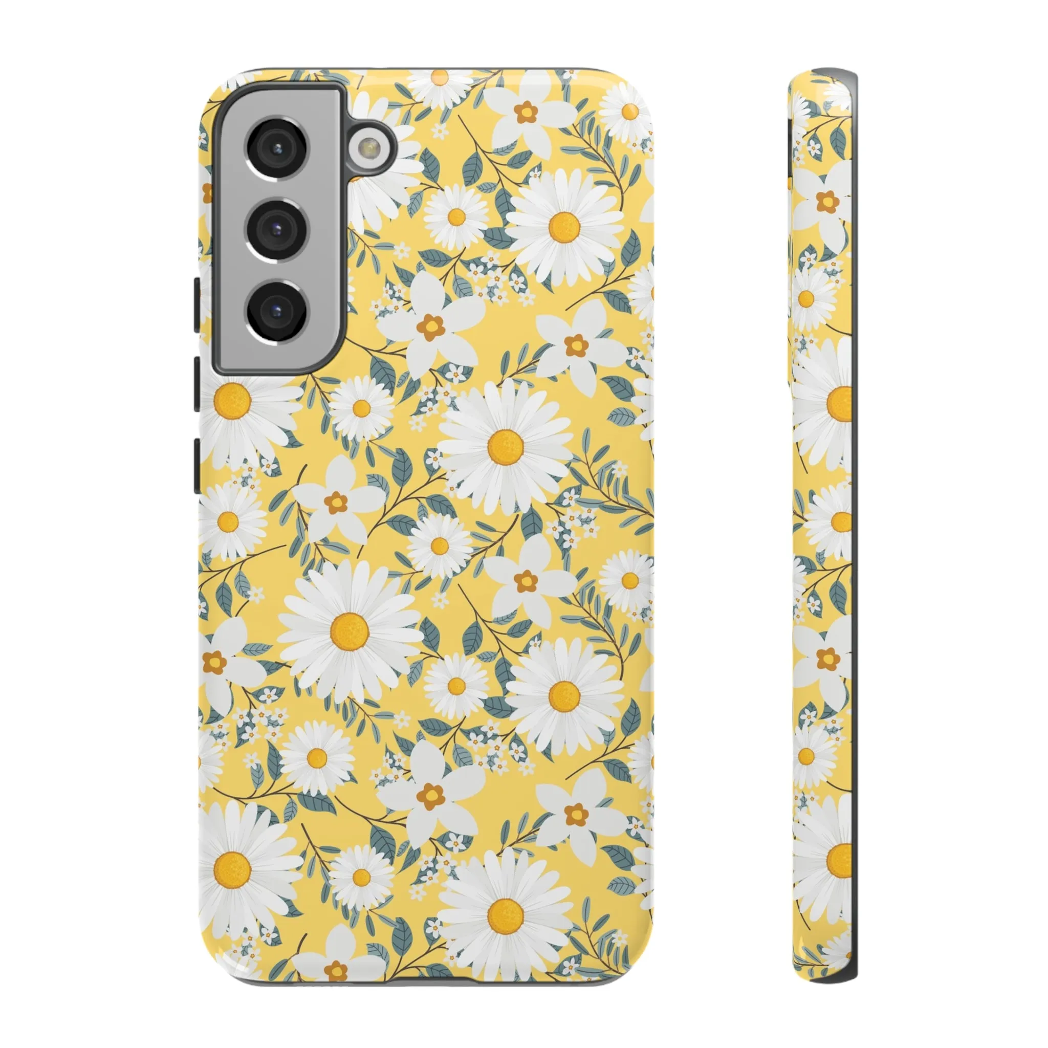 Daisy Iphone 14 13 12 Pro Case, Yellow Flowers Floral Cute Aesthetic Tough Cases 11 8 Plus X XR XS Max Pixel Galaxy S23 s22 Phone