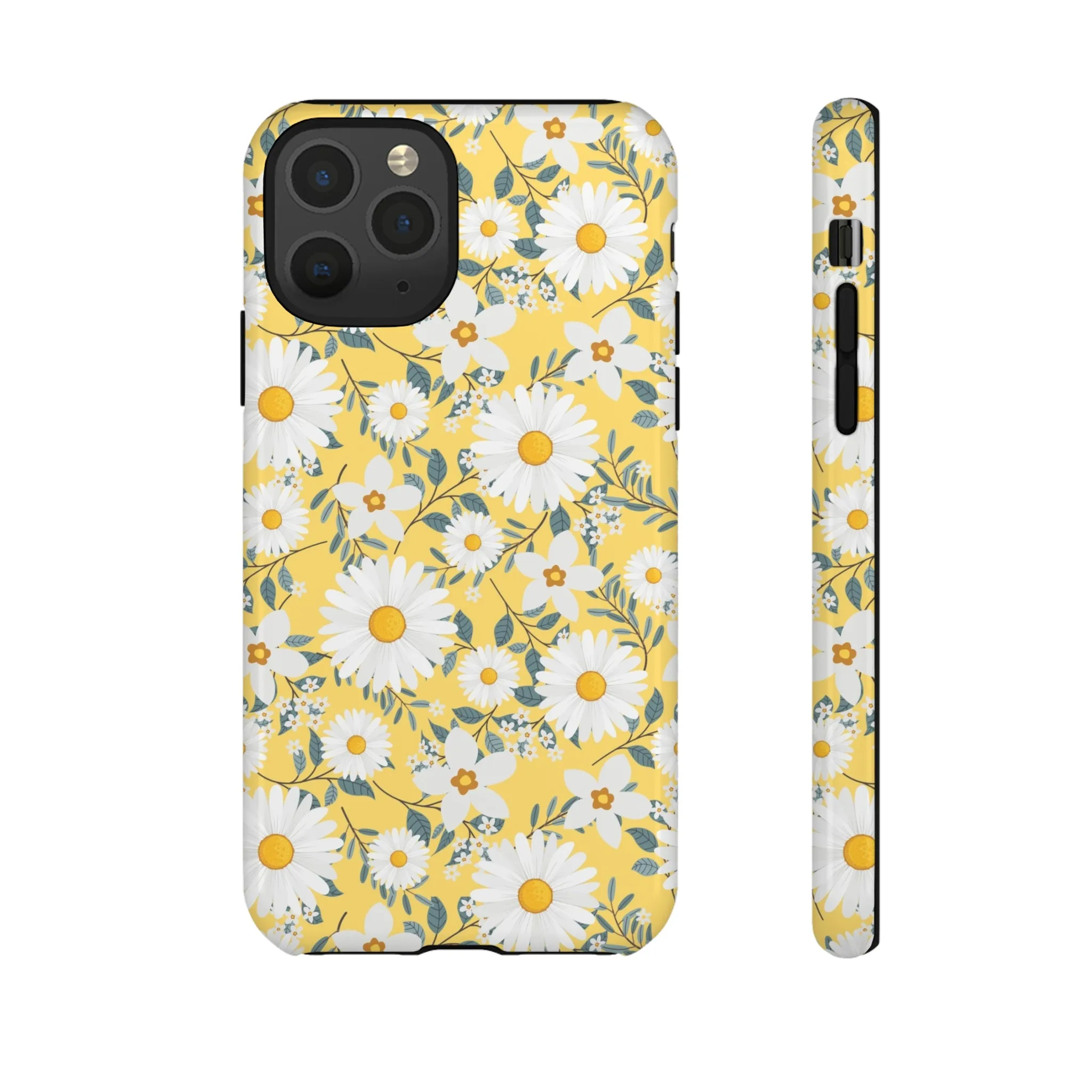 Daisy Iphone 14 13 12 Pro Case, Yellow Flowers Floral Cute Aesthetic Tough Cases 11 8 Plus X XR XS Max Pixel Galaxy S23 s22 Phone