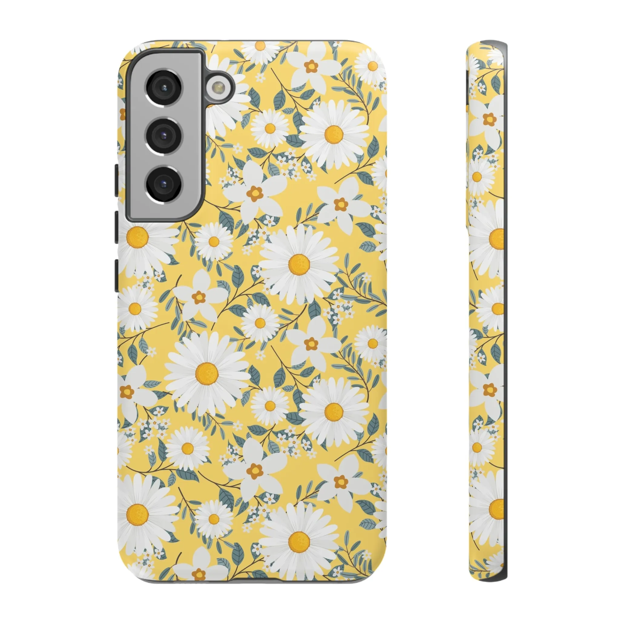 Daisy Iphone 14 13 12 Pro Case, Yellow Flowers Floral Cute Aesthetic Tough Cases 11 8 Plus X XR XS Max Pixel Galaxy S23 s22 Phone