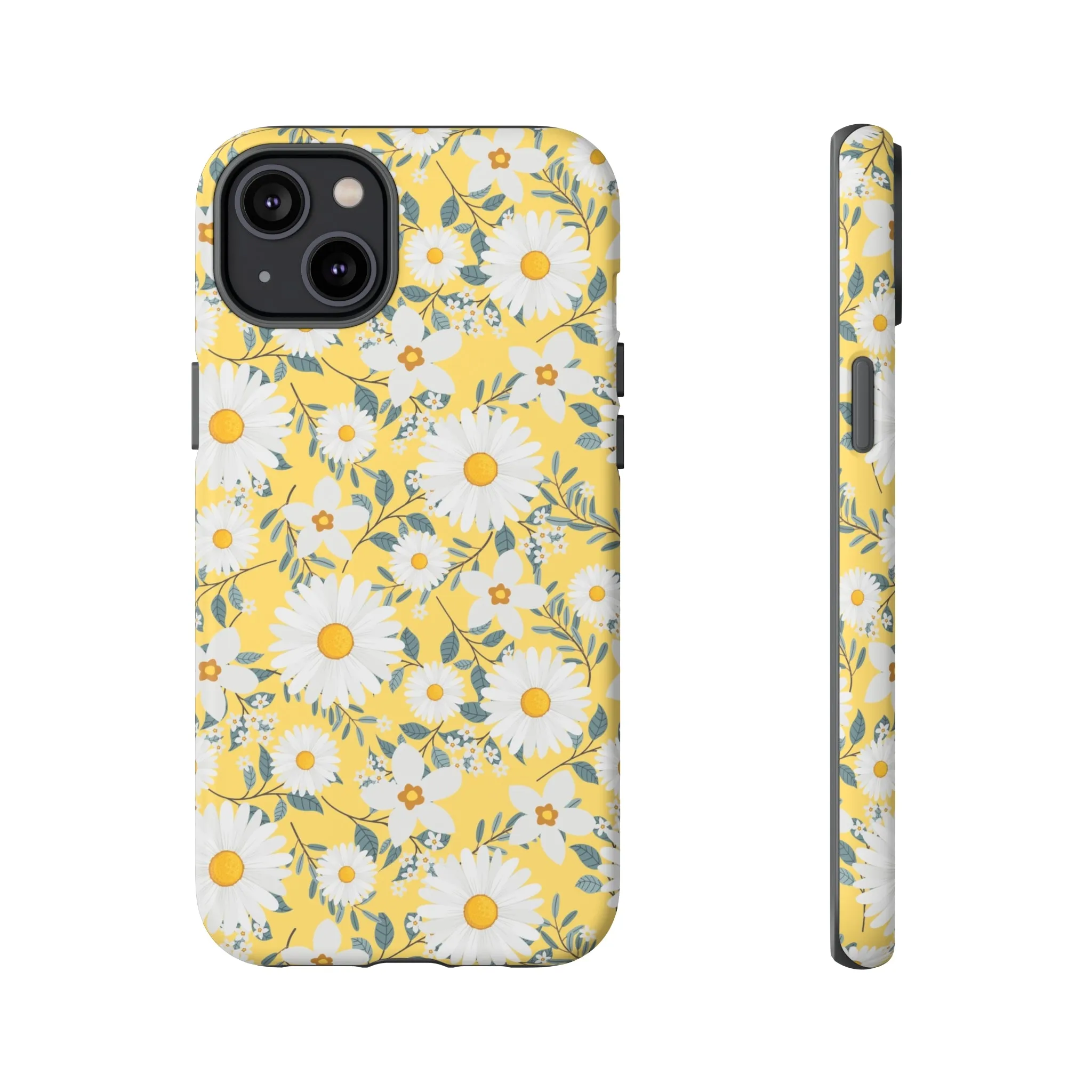 Daisy Iphone 14 13 12 Pro Case, Yellow Flowers Floral Cute Aesthetic Tough Cases 11 8 Plus X XR XS Max Pixel Galaxy S23 s22 Phone