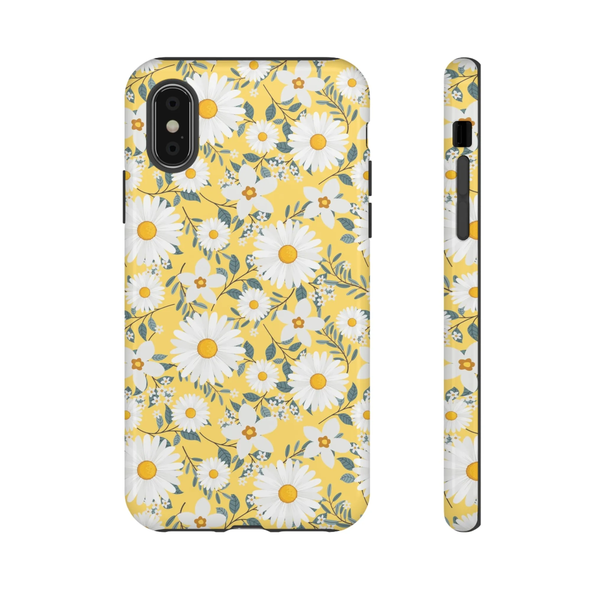 Daisy Iphone 14 13 12 Pro Case, Yellow Flowers Floral Cute Aesthetic Tough Cases 11 8 Plus X XR XS Max Pixel Galaxy S23 s22 Phone