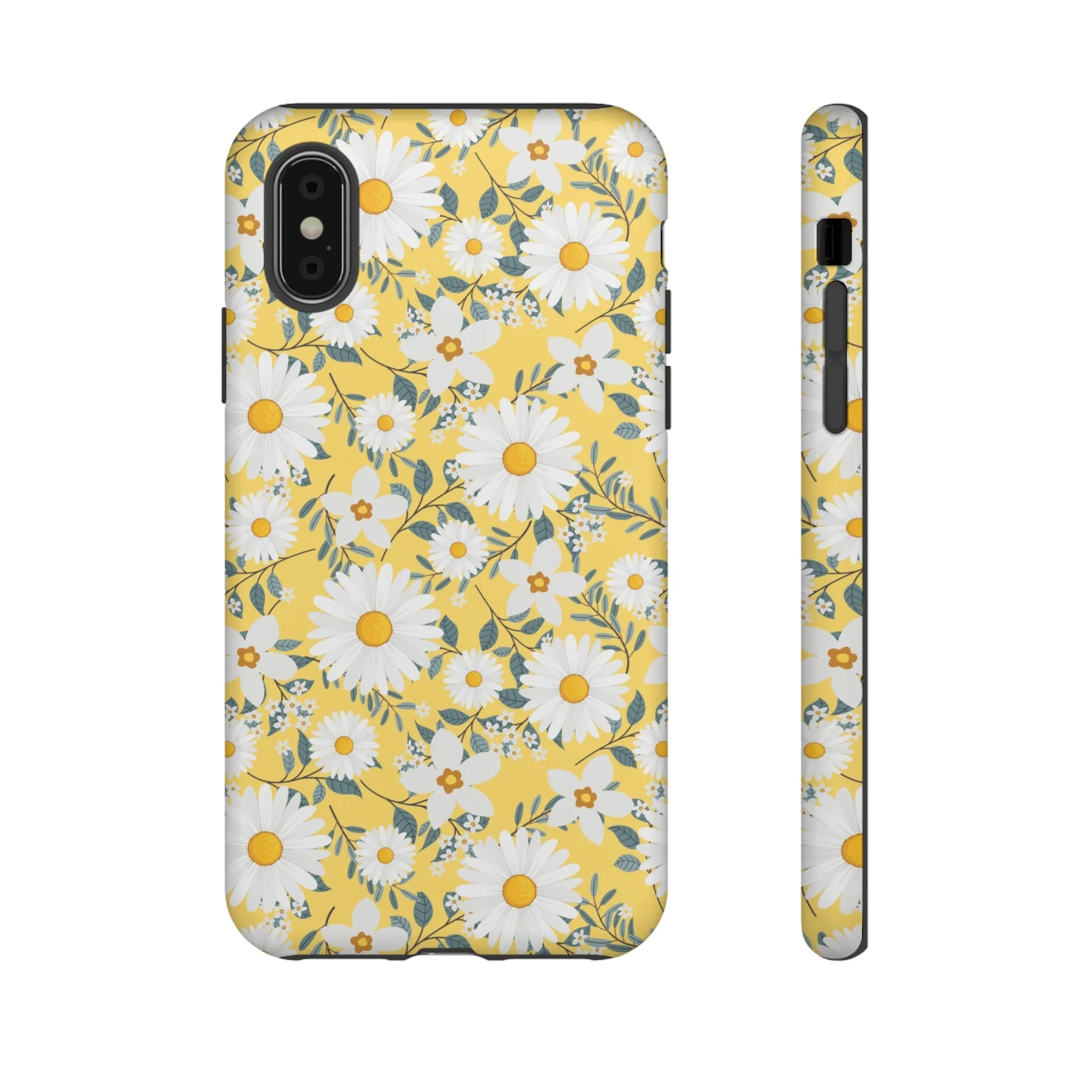 Daisy Iphone 14 13 12 Pro Case, Yellow Flowers Floral Cute Aesthetic Tough Cases 11 8 Plus X XR XS Max Pixel Galaxy S23 s22 Phone