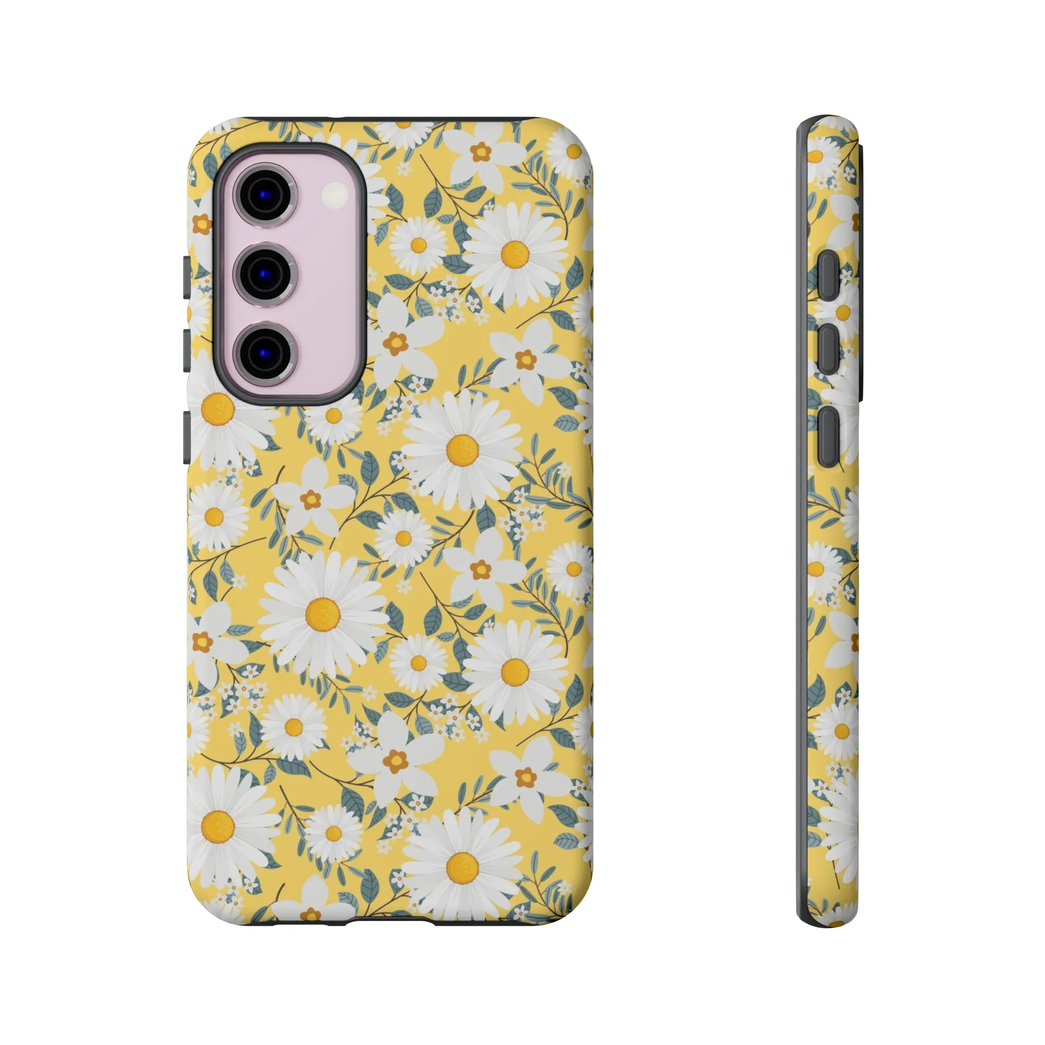 Daisy Iphone 14 13 12 Pro Case, Yellow Flowers Floral Cute Aesthetic Tough Cases 11 8 Plus X XR XS Max Pixel Galaxy S23 s22 Phone