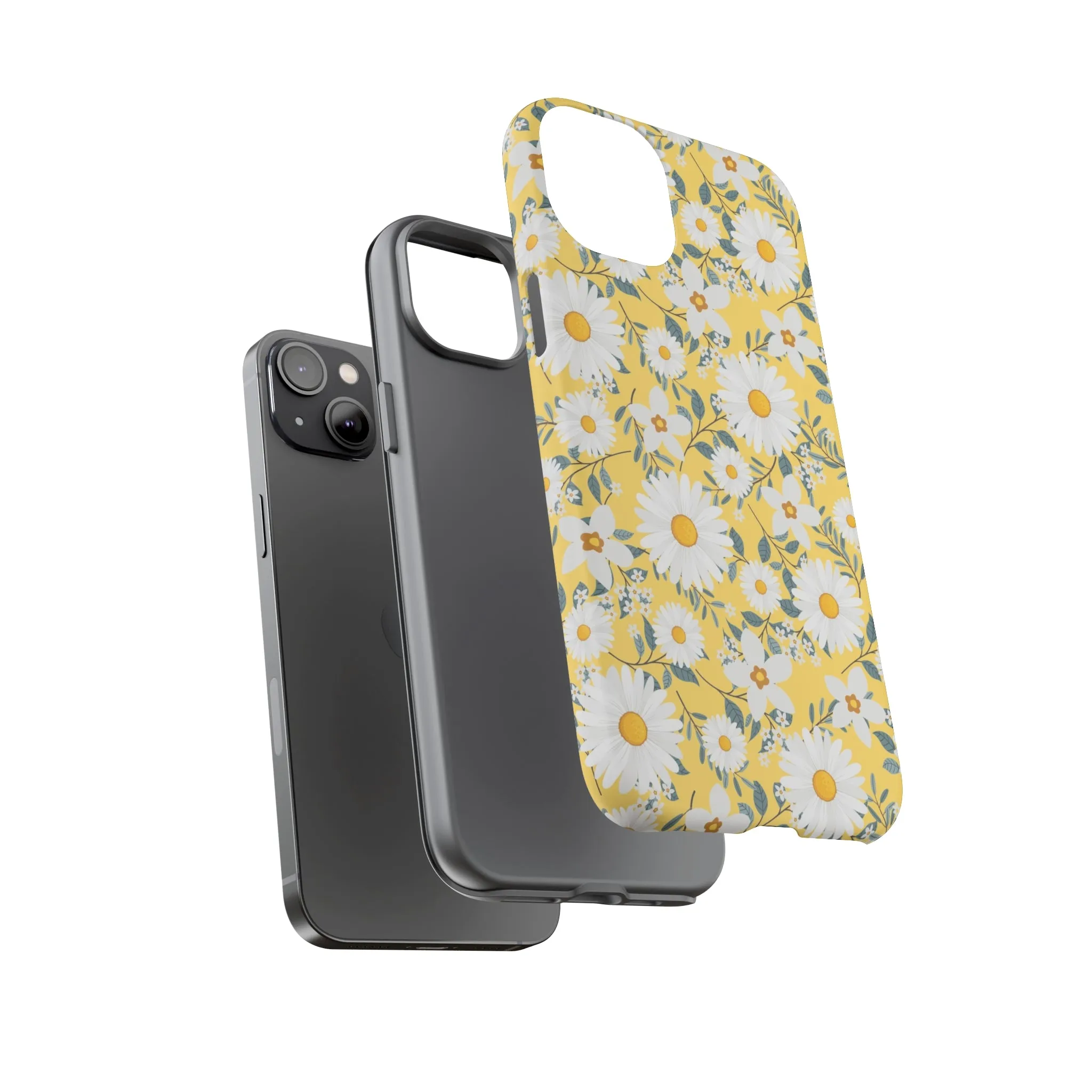 Daisy Iphone 14 13 12 Pro Case, Yellow Flowers Floral Cute Aesthetic Tough Cases 11 8 Plus X XR XS Max Pixel Galaxy S23 s22 Phone