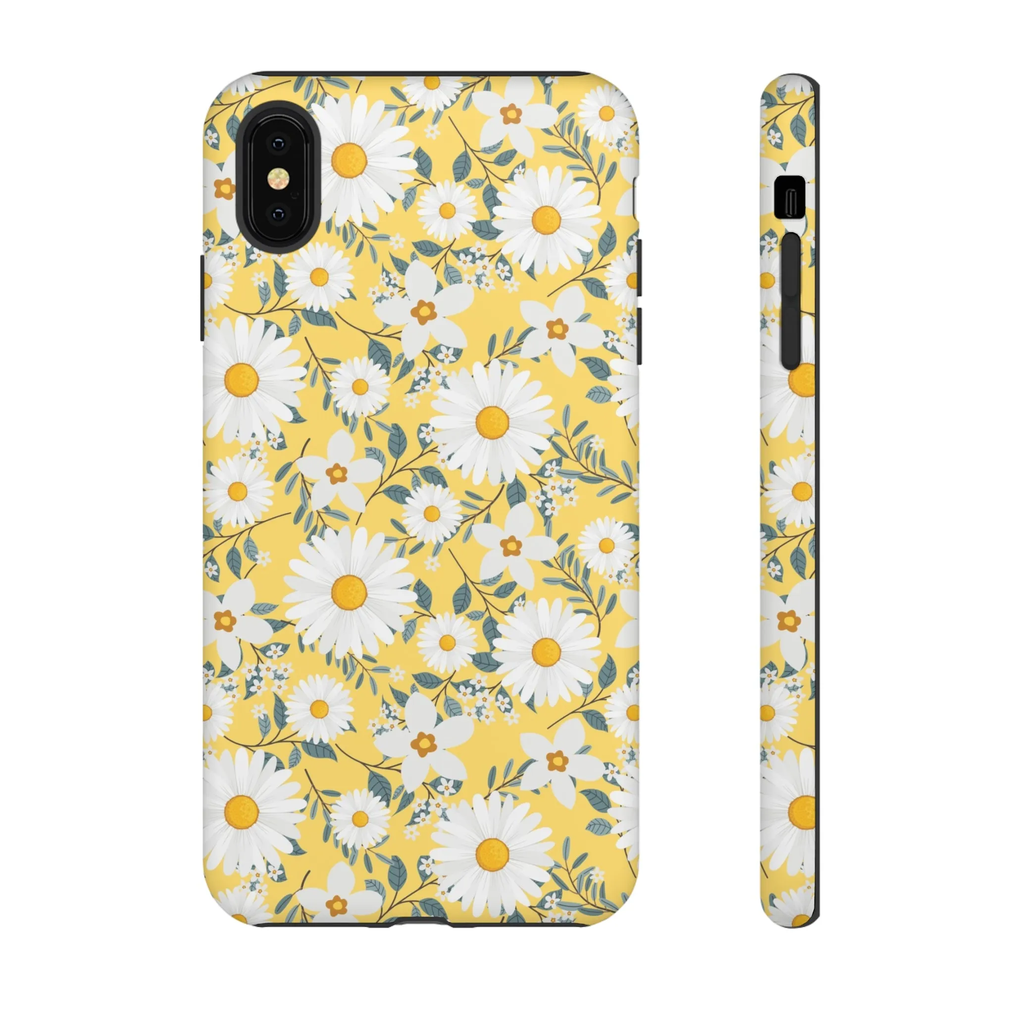 Daisy Iphone 14 13 12 Pro Case, Yellow Flowers Floral Cute Aesthetic Tough Cases 11 8 Plus X XR XS Max Pixel Galaxy S23 s22 Phone